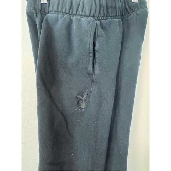 Playboy by PacSun Black Y2K Sweatpants Joggers Size Small - Picture 7 of 14